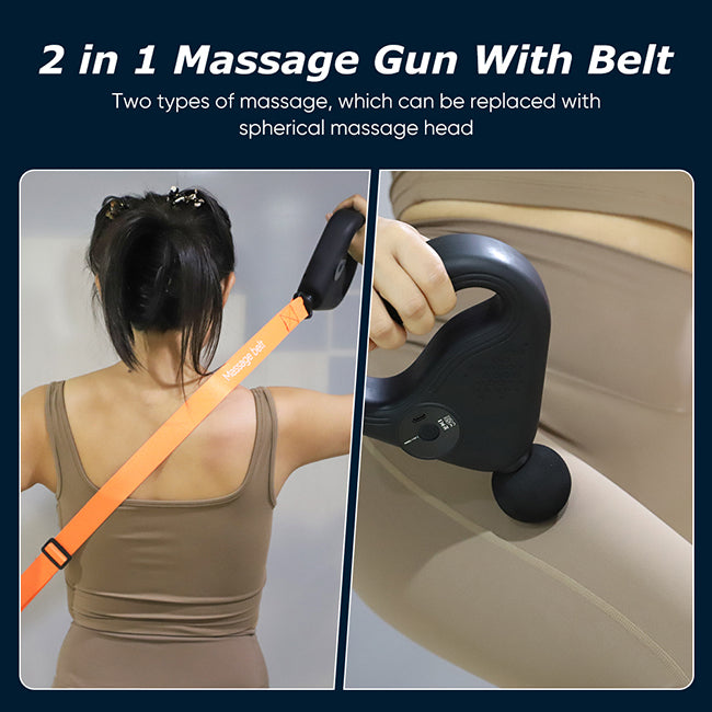 massage gun with belt